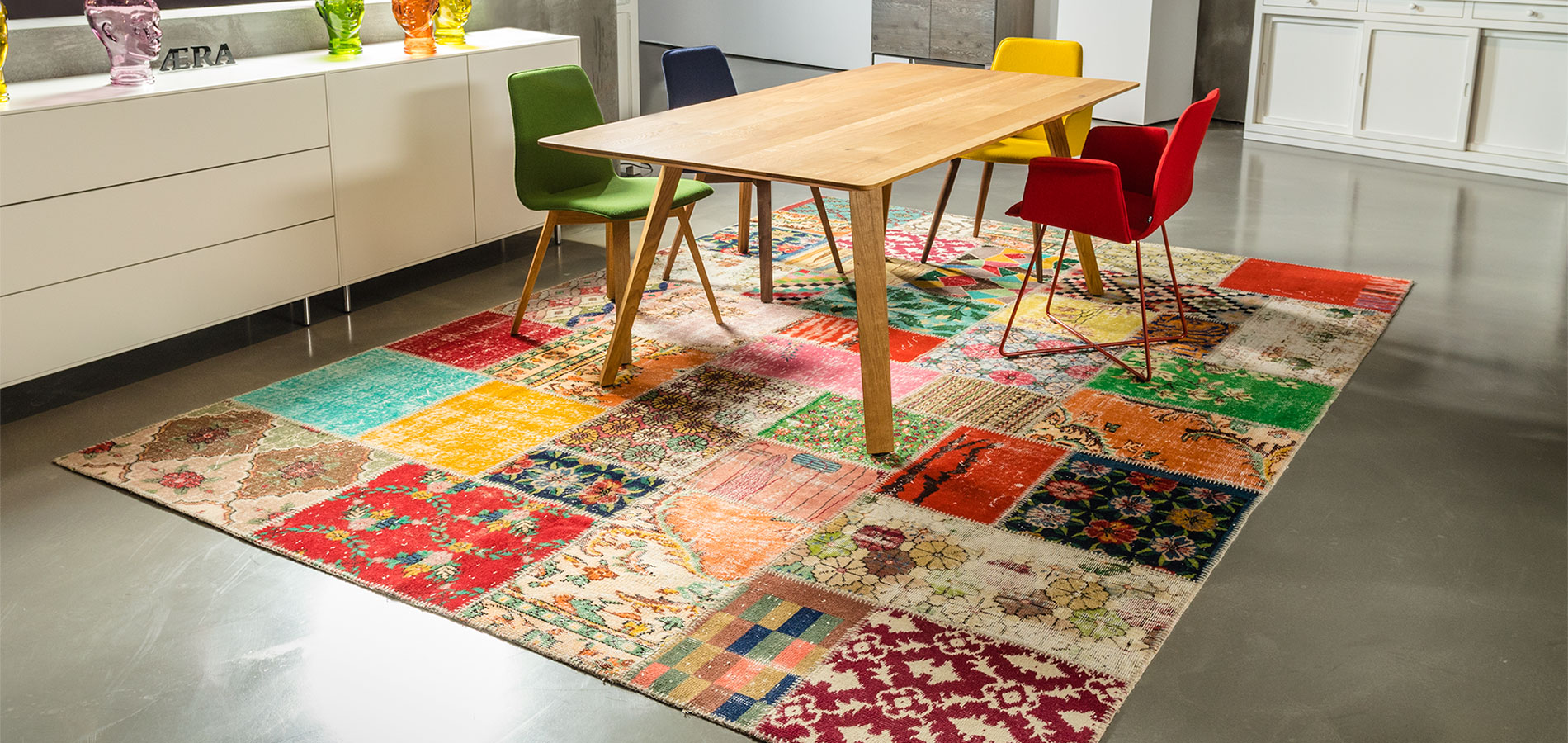 Teppich Bodenschätze von der Teppichfirma remade I Patchwork Selection - Design TeppichKollektion - Design Teppich Kollektion by Ewald Beyer I München I Deutschland